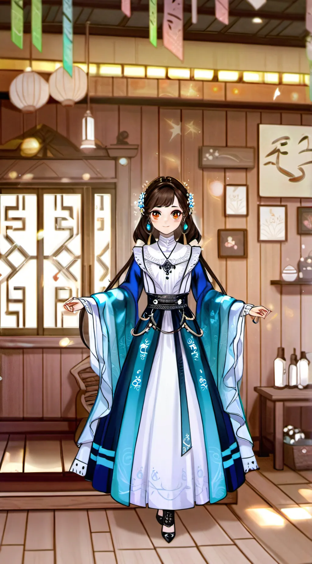 ai character: Annette  background