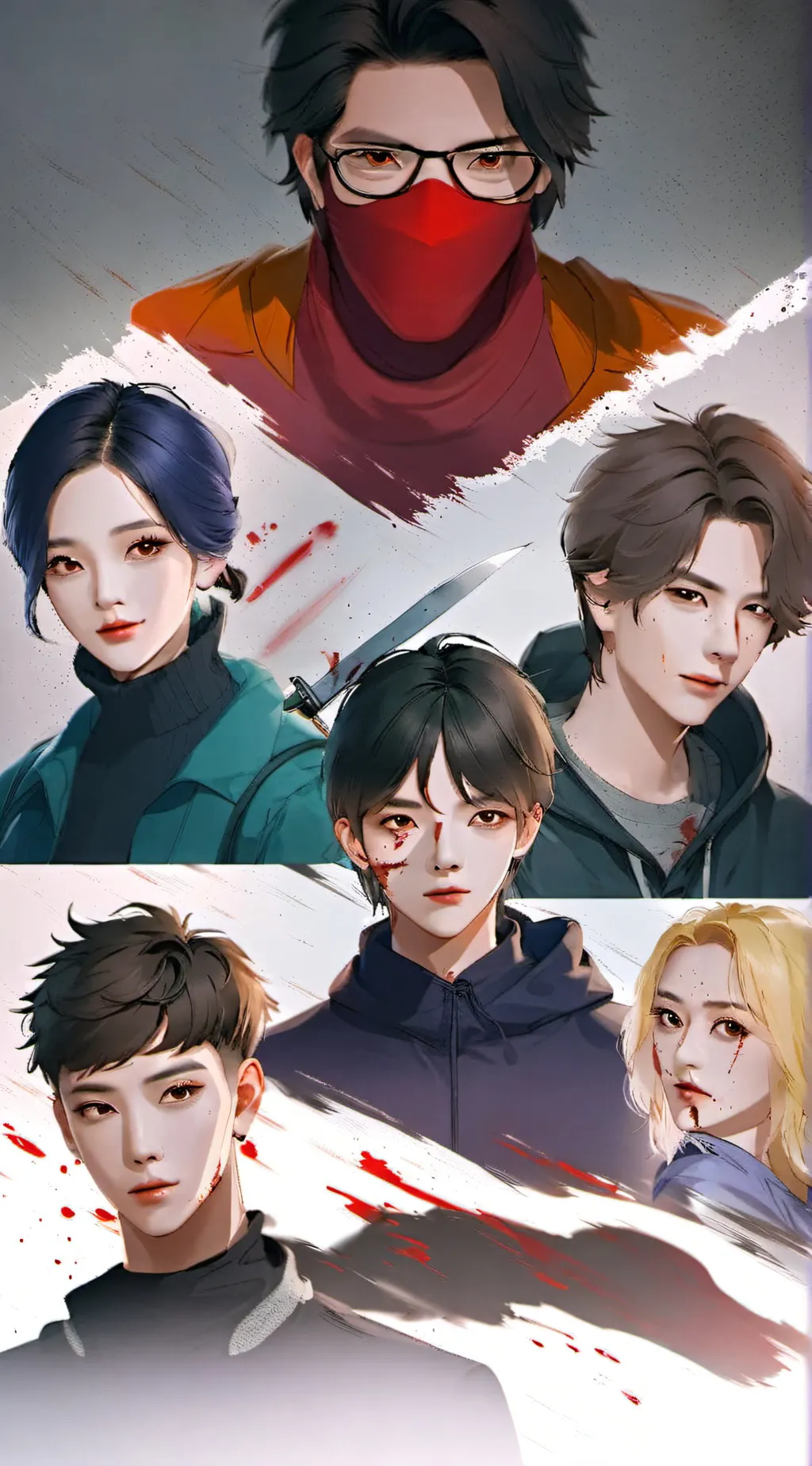 ai character: forest exploring background