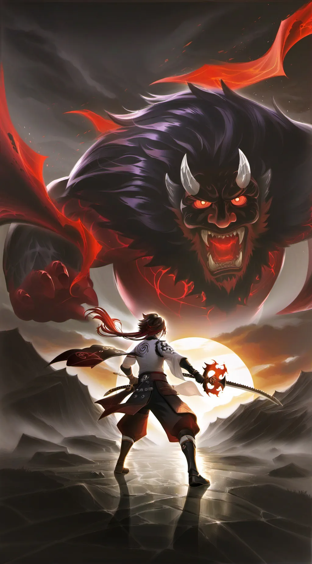 ai character: kny background