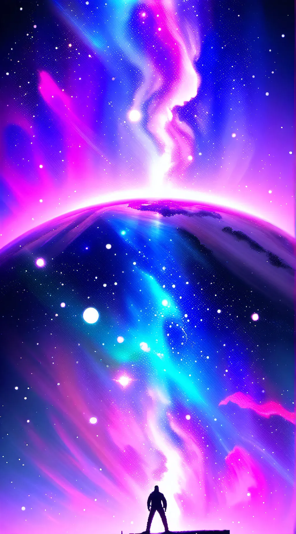 ai character: °•*Galaxy 7*•° background