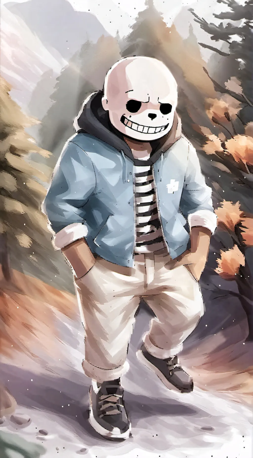 ai character: Myself's clone background