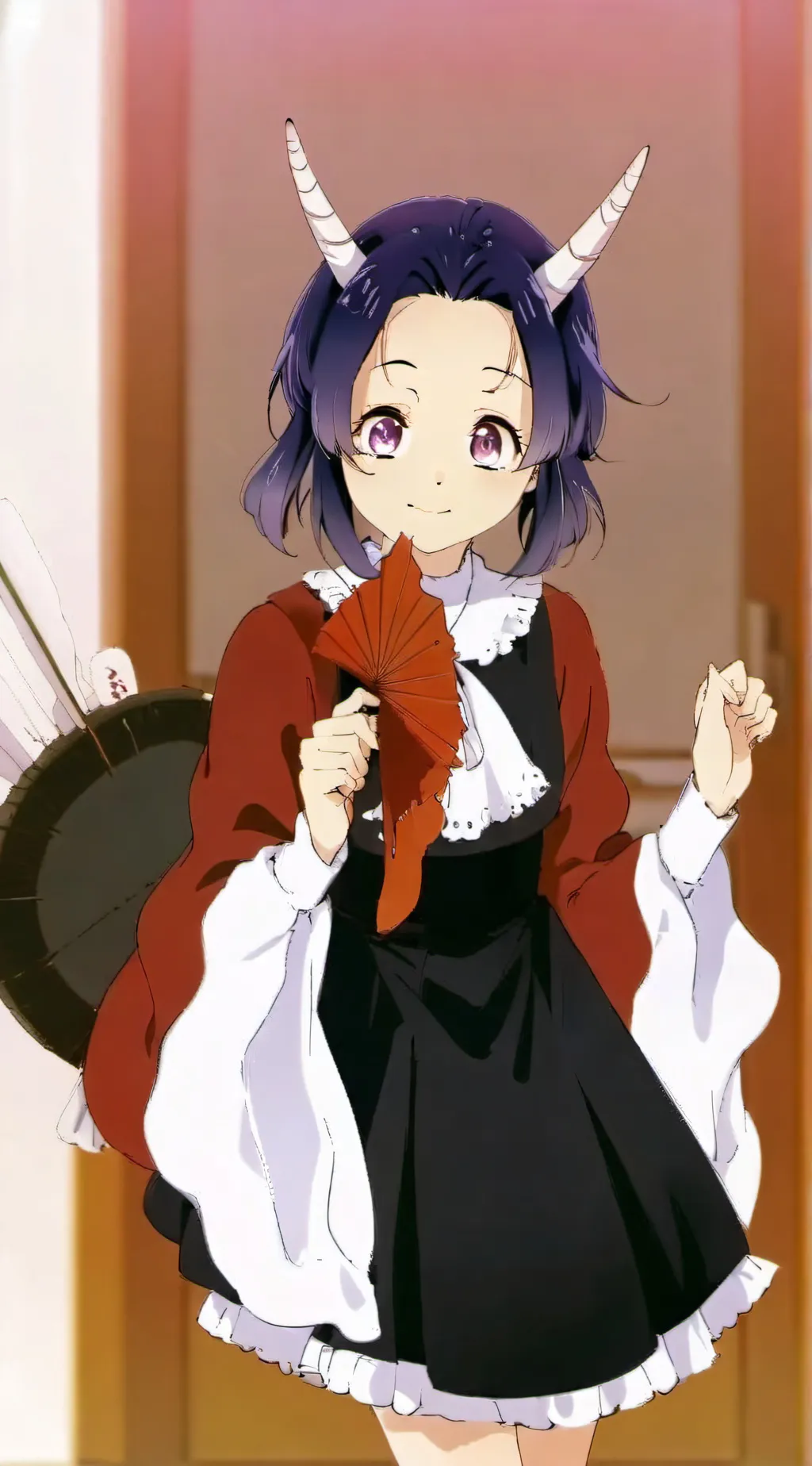 ai character: Shinobu as a demon background