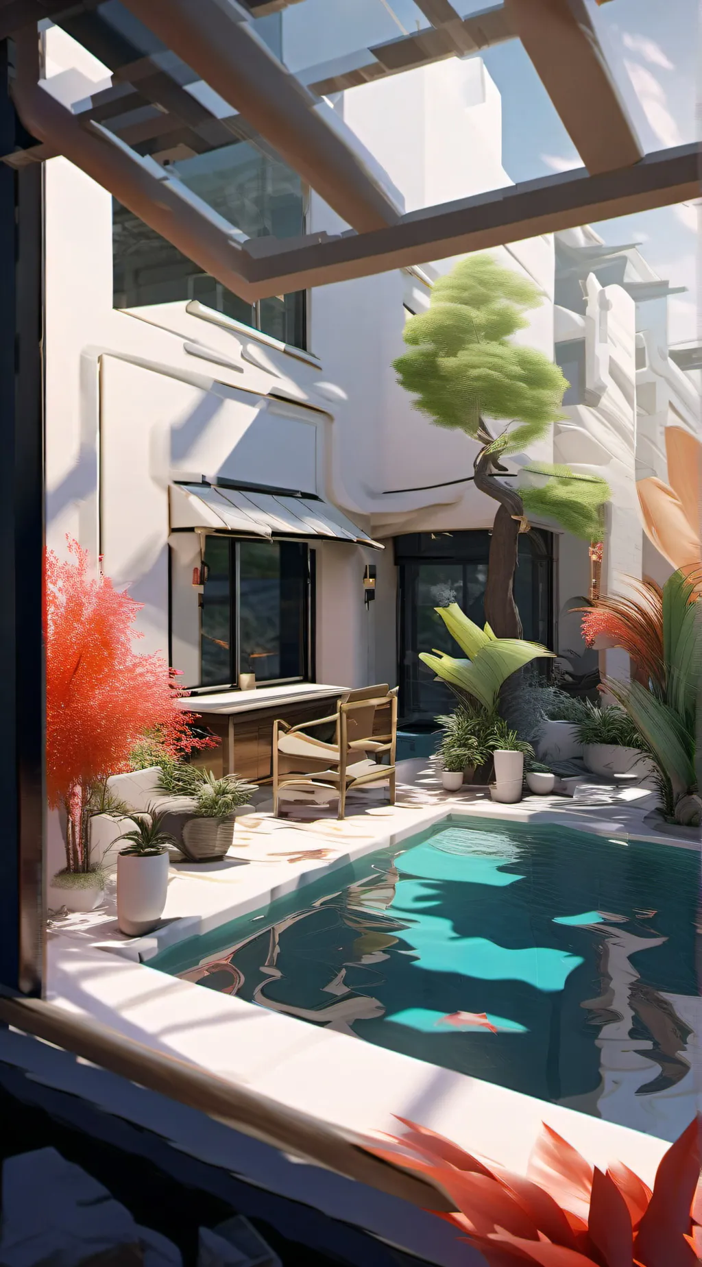 ai character: Arnold  background