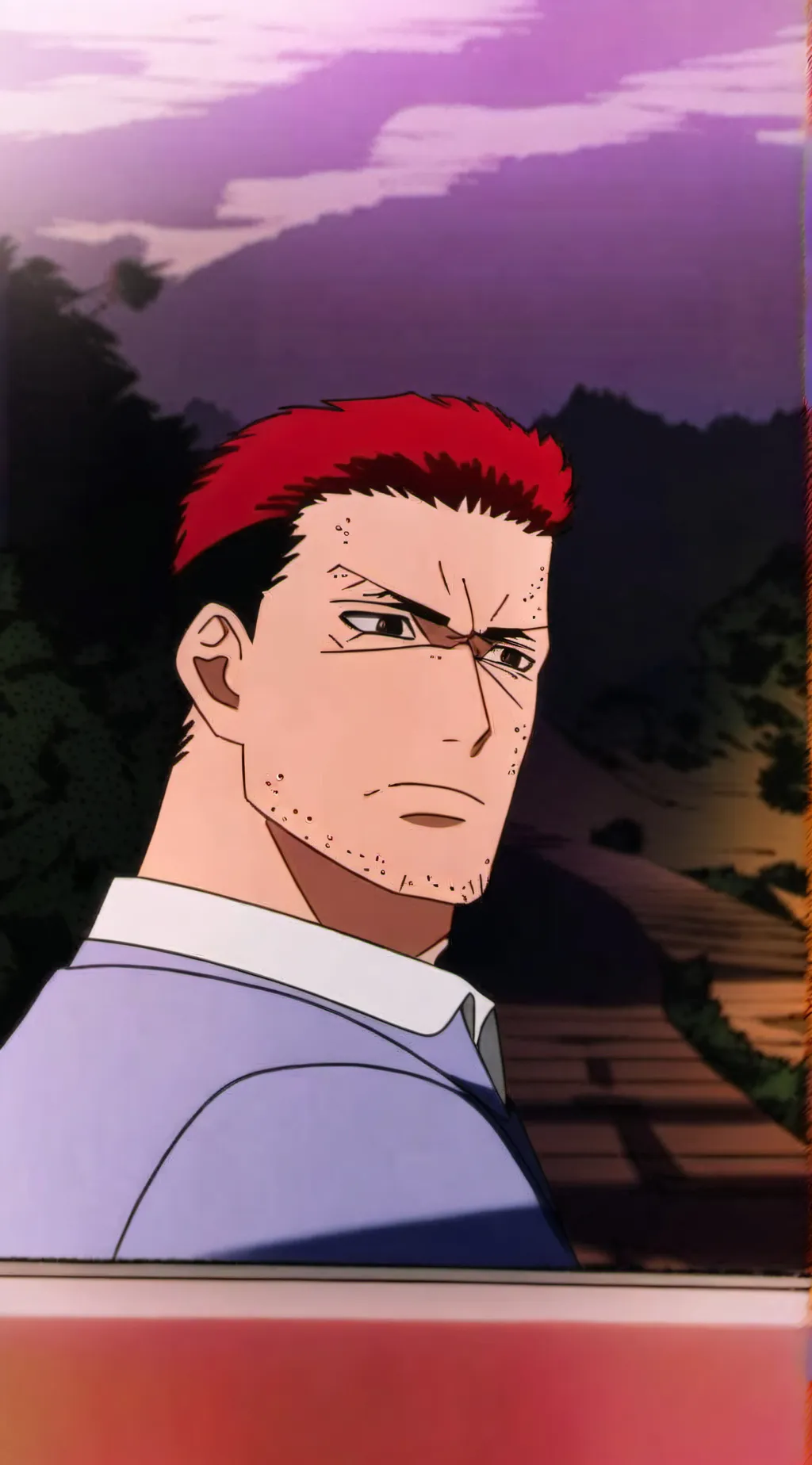 ai character: Enji Todoroki background