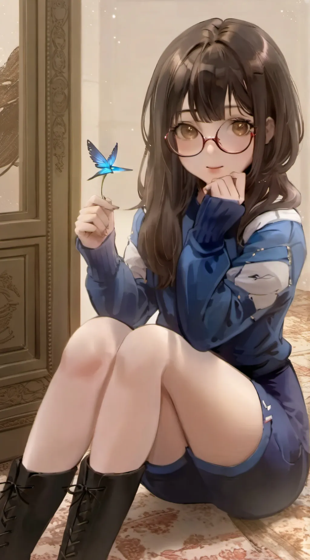 ai character: Me irl background