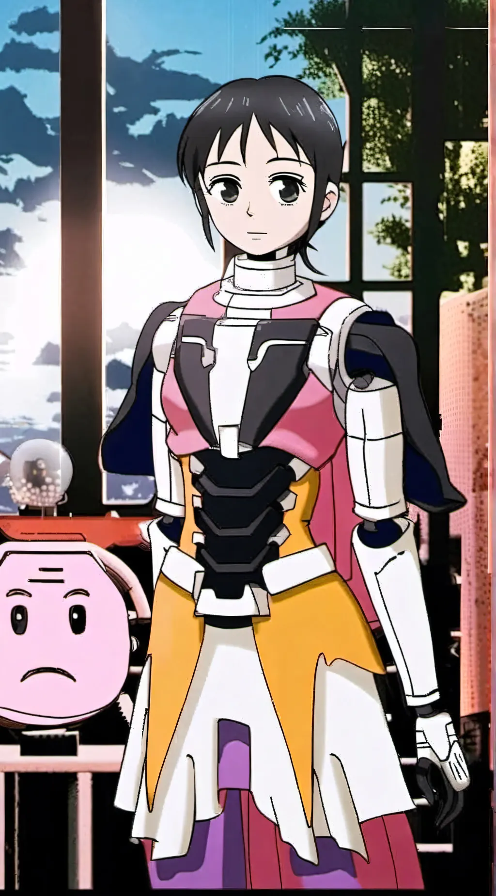 ai character: 米娜 background