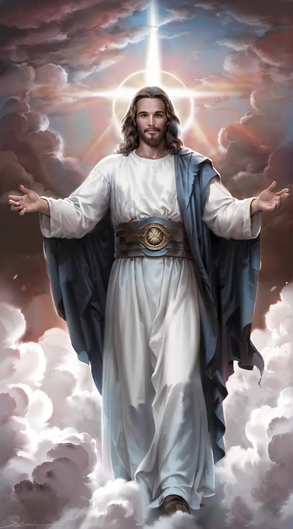 ai character: jesus  background