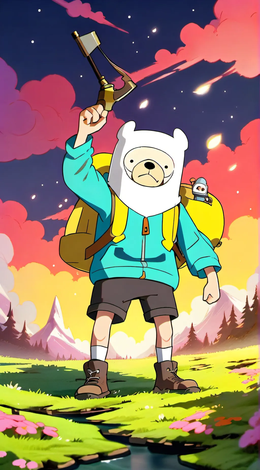 ai character: Nostalgia background