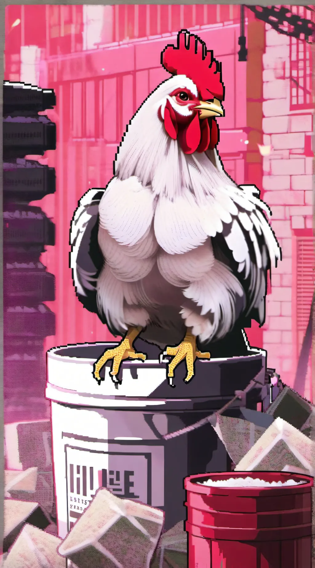 ai character: Clucky background