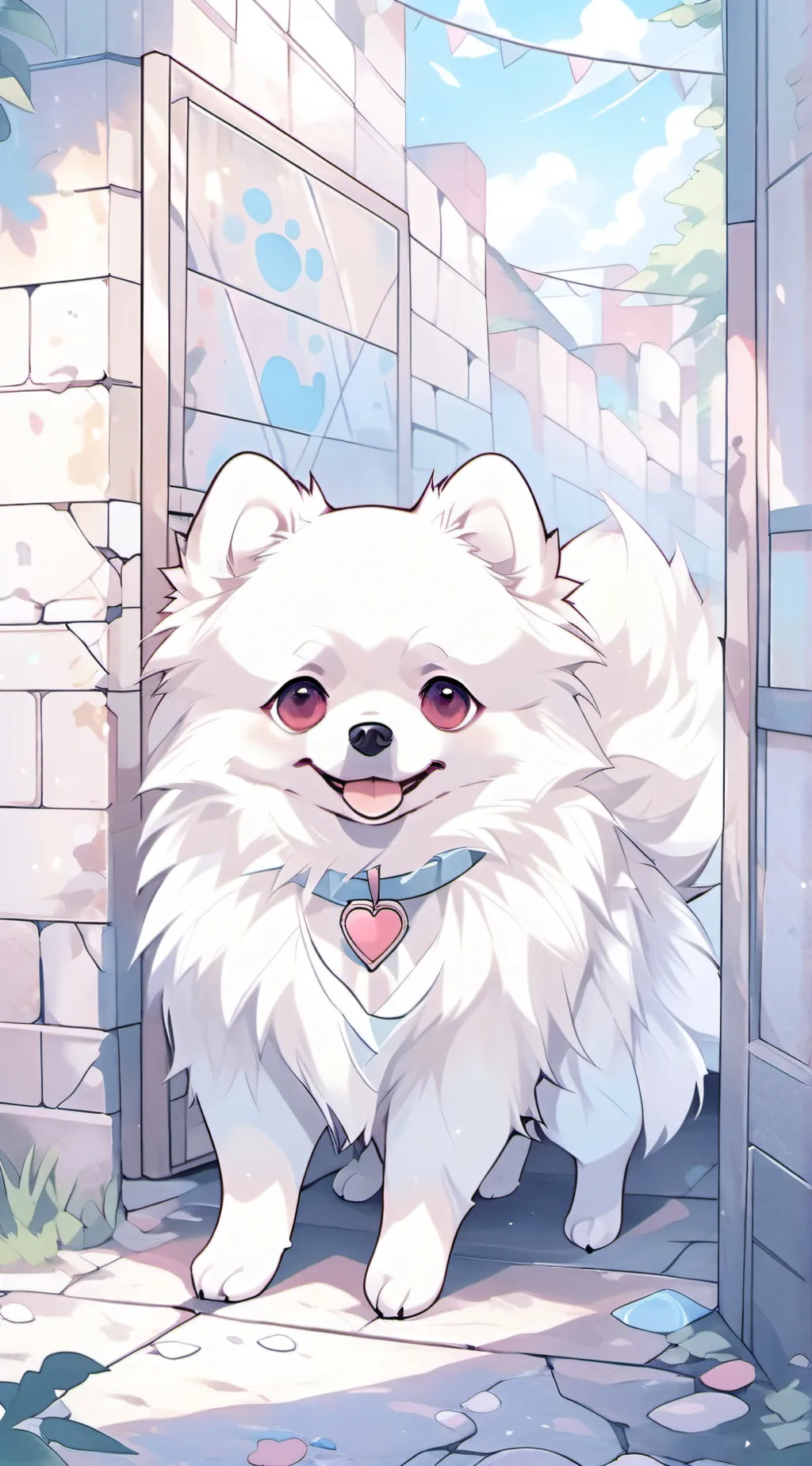 ai character: Paws ♡ background