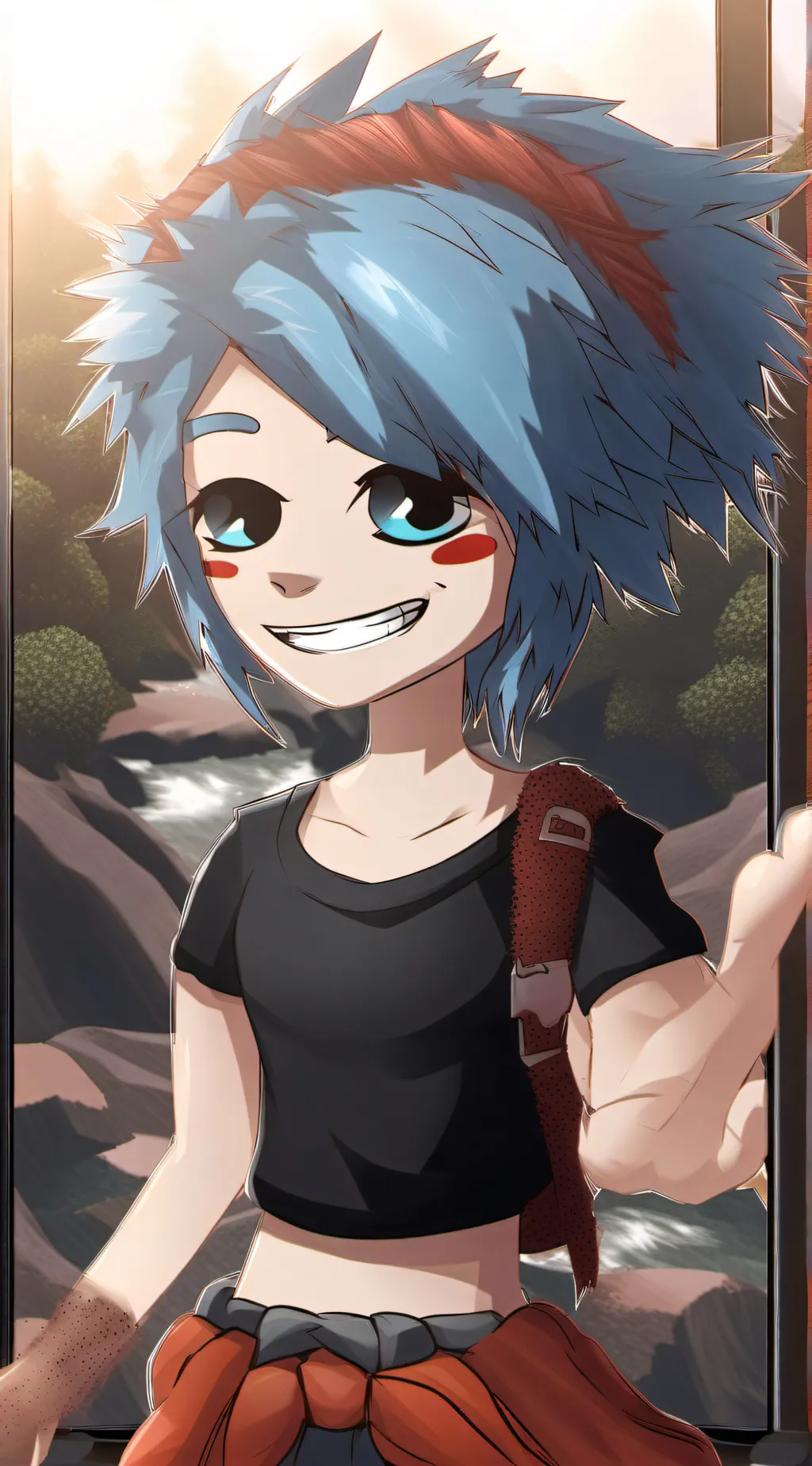 ai character: Sky background