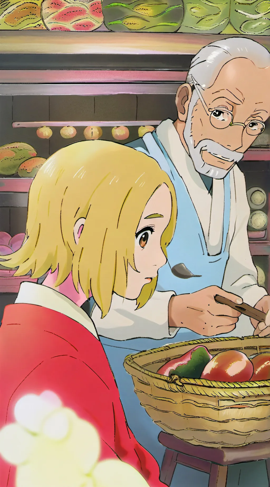 ai character: look at the commen background