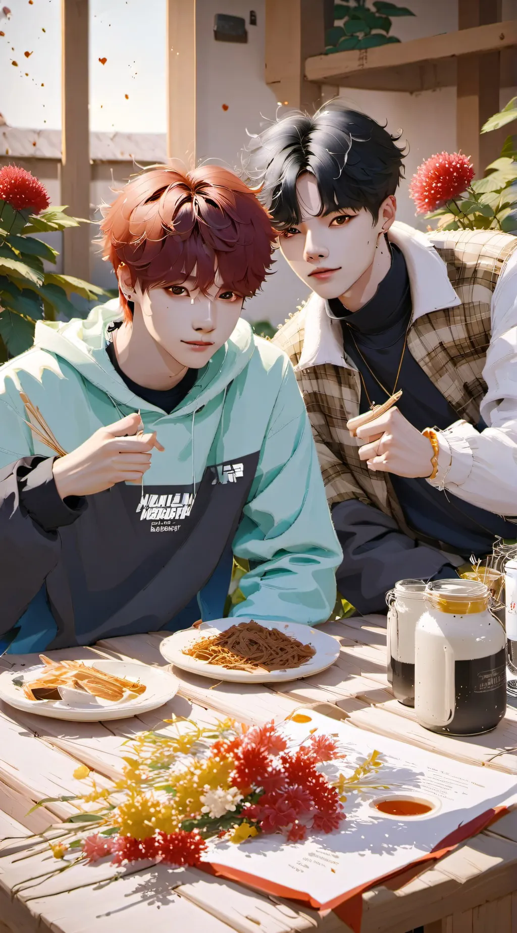 ai character: Seungmin x I.N background