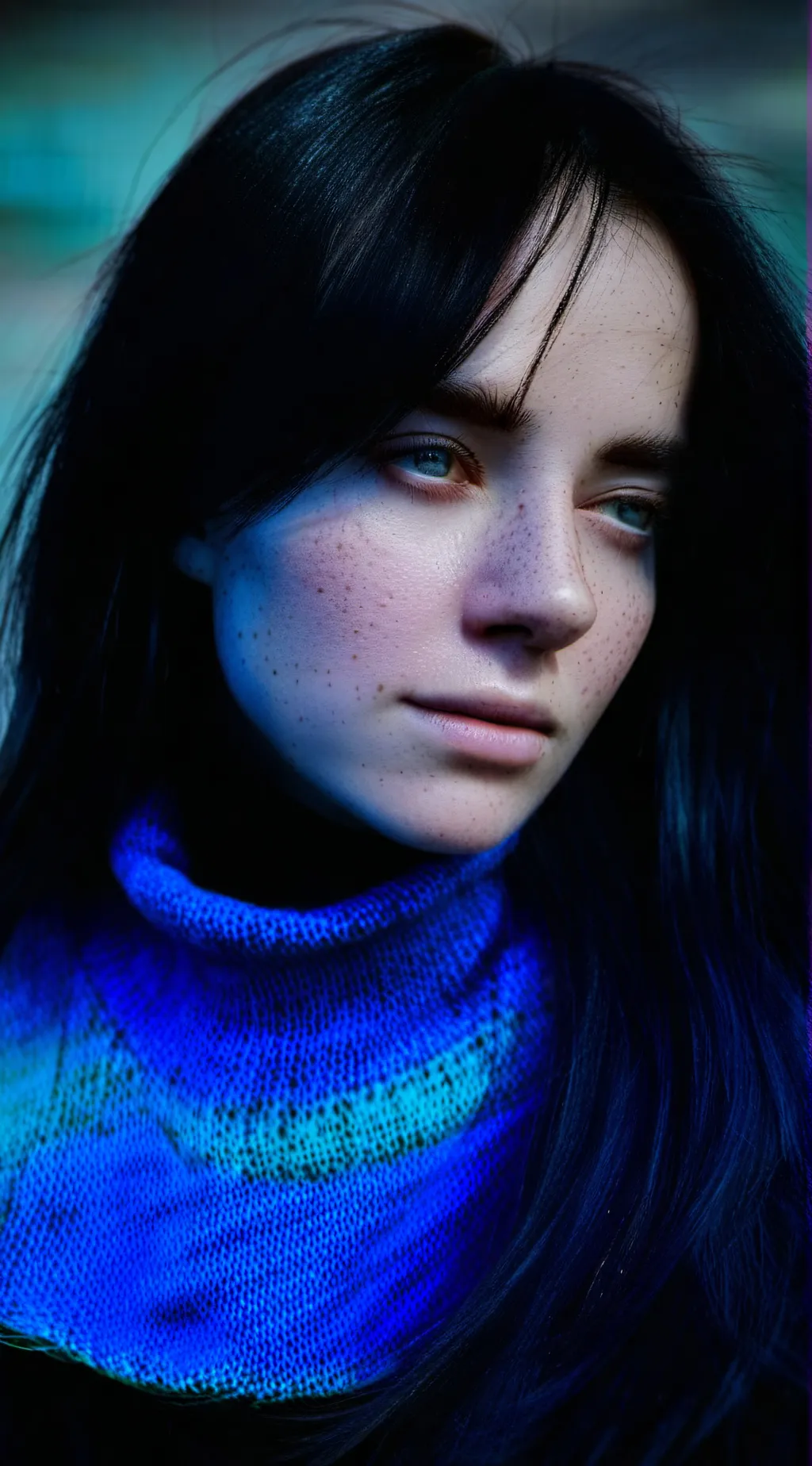 ai character: Billie eillish background