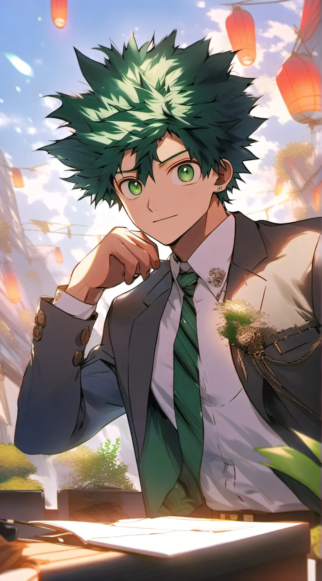 ai character: V.Deku + his gf(U) background