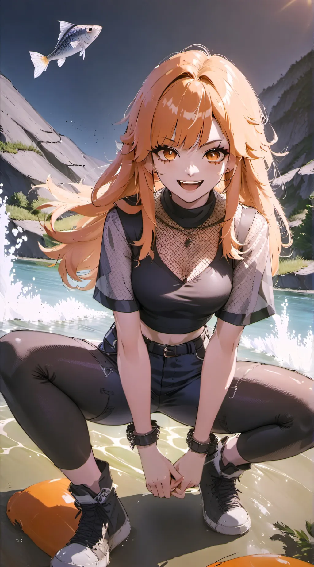 ai character: Penny v~ background