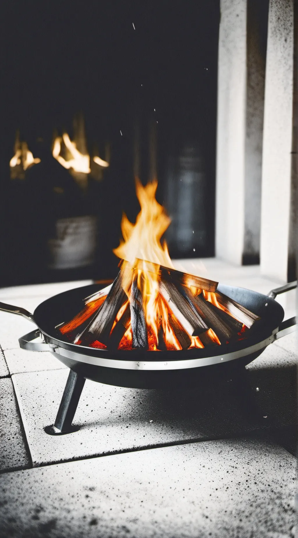 ai character: Firey  background