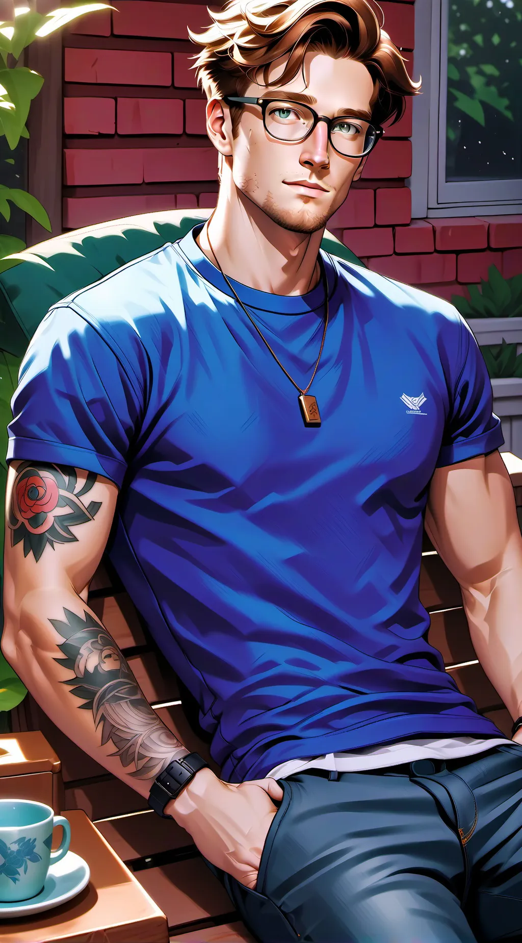 ai character: Amoll background