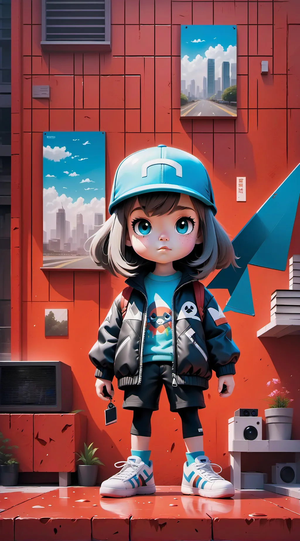 ai character: rose background