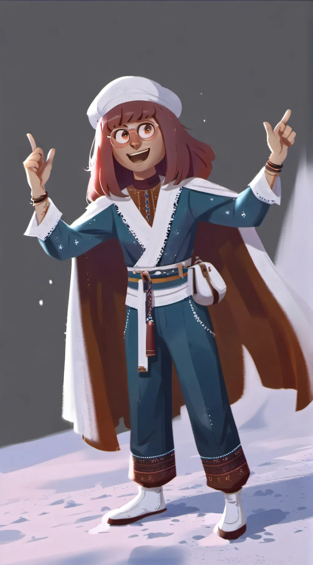 ai character: Lily from duolingo background