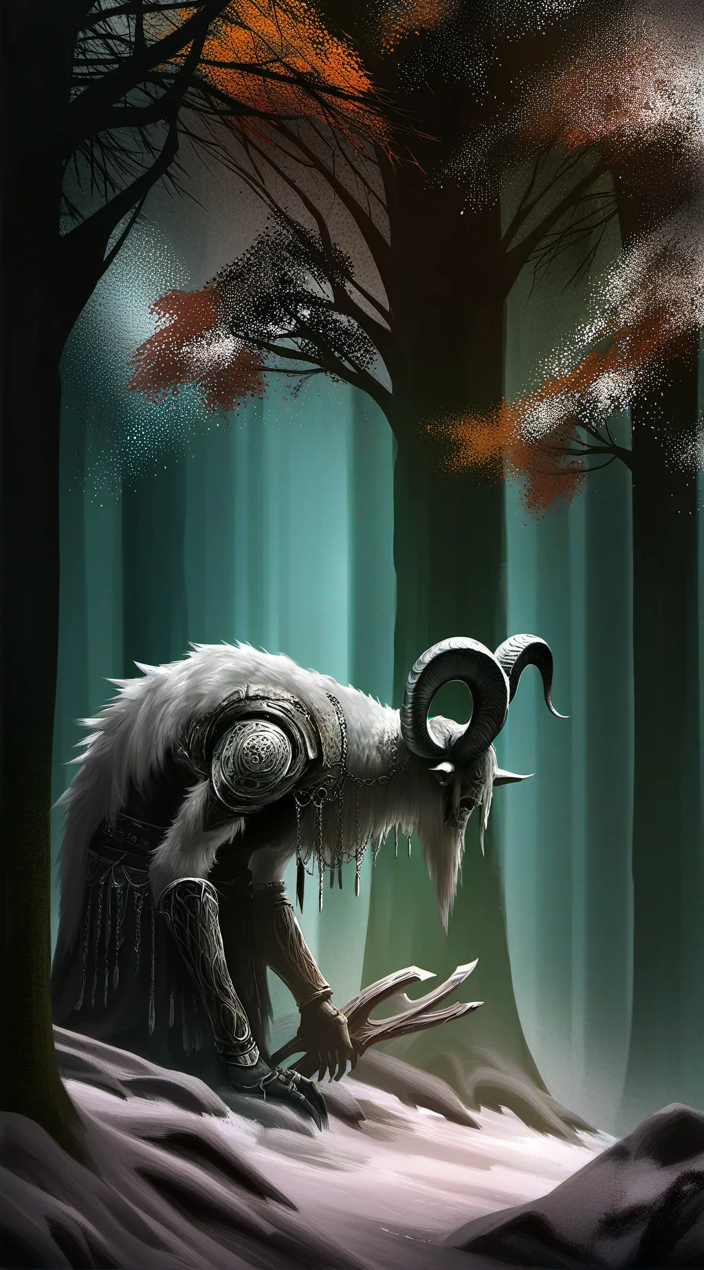 ai character: Halloween drawings background