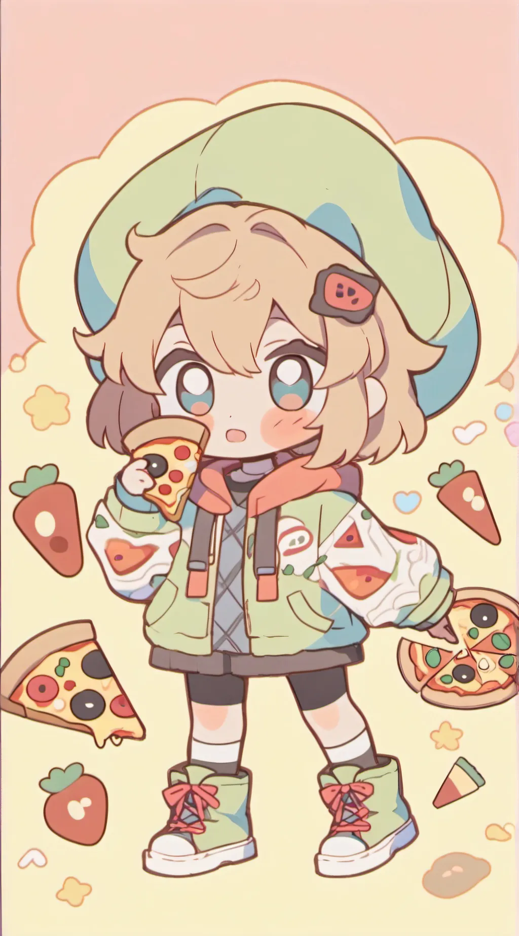 ai character: PIZZA HUT background