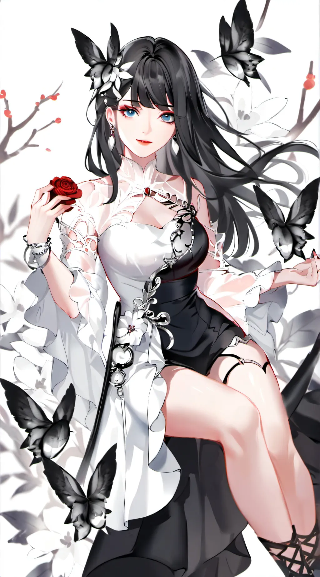 ai character: Zebra Swallowtail background