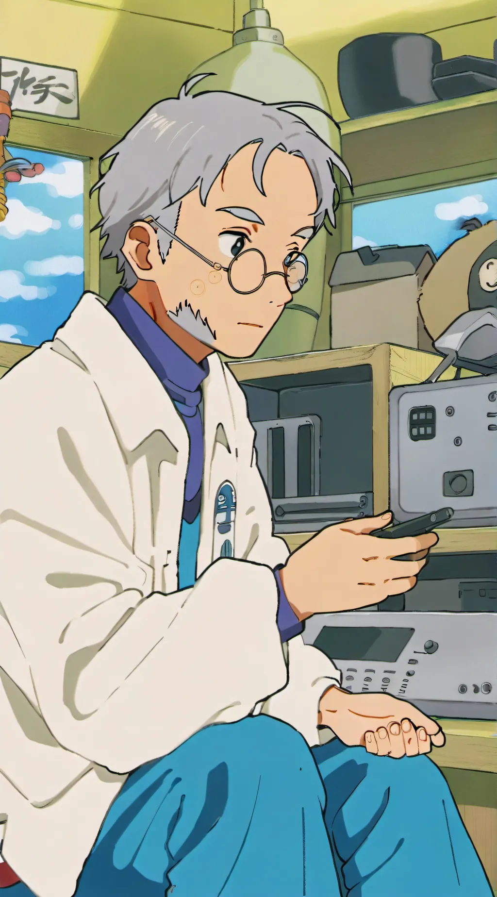 ai character: Jpeg man background