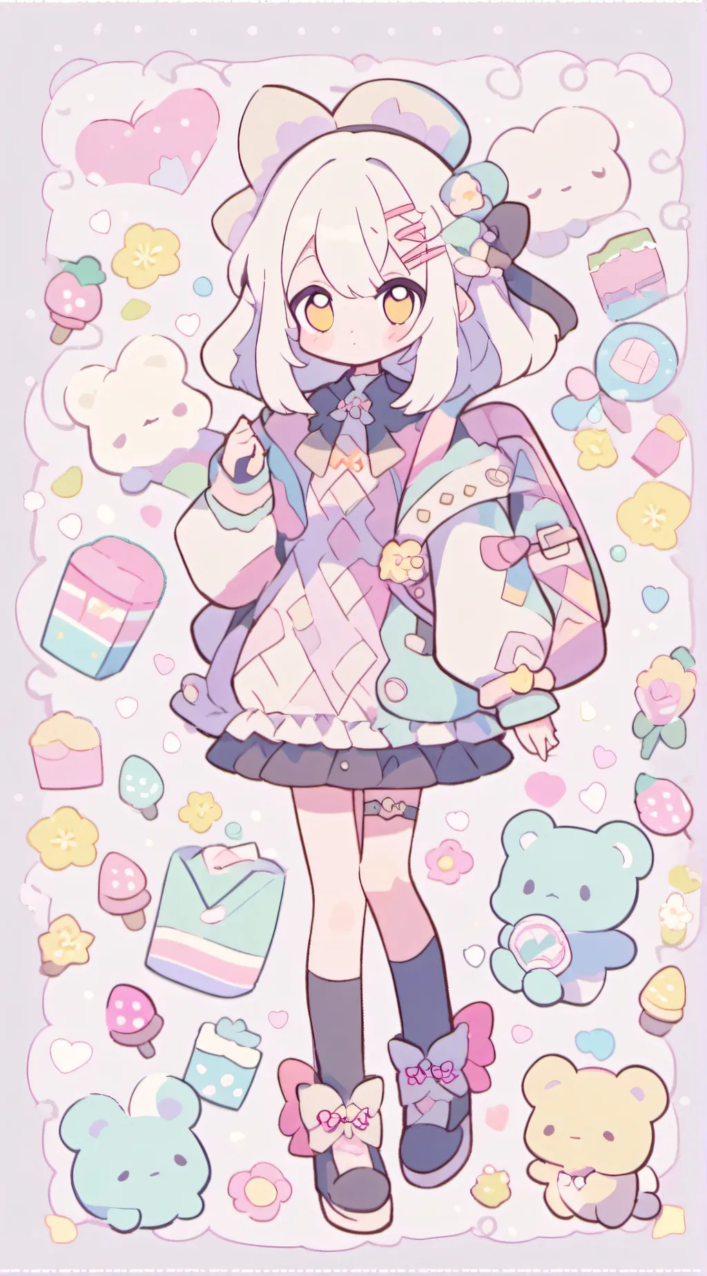 ai character: FPE SLEEPOVER  background