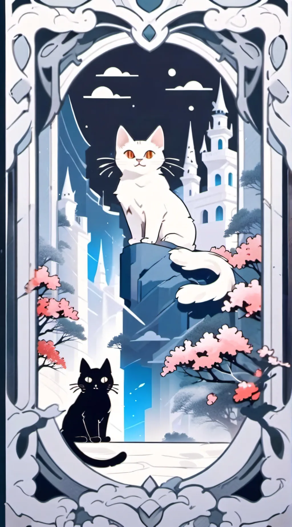 ai character: cat asker background