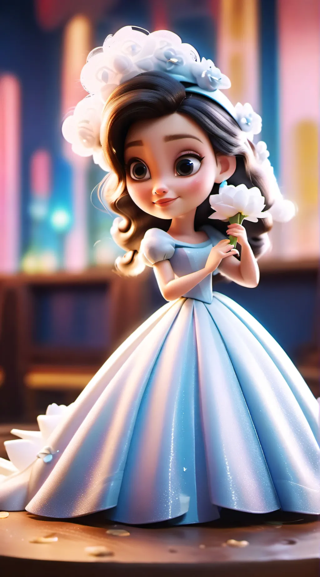 ai character: luna  background