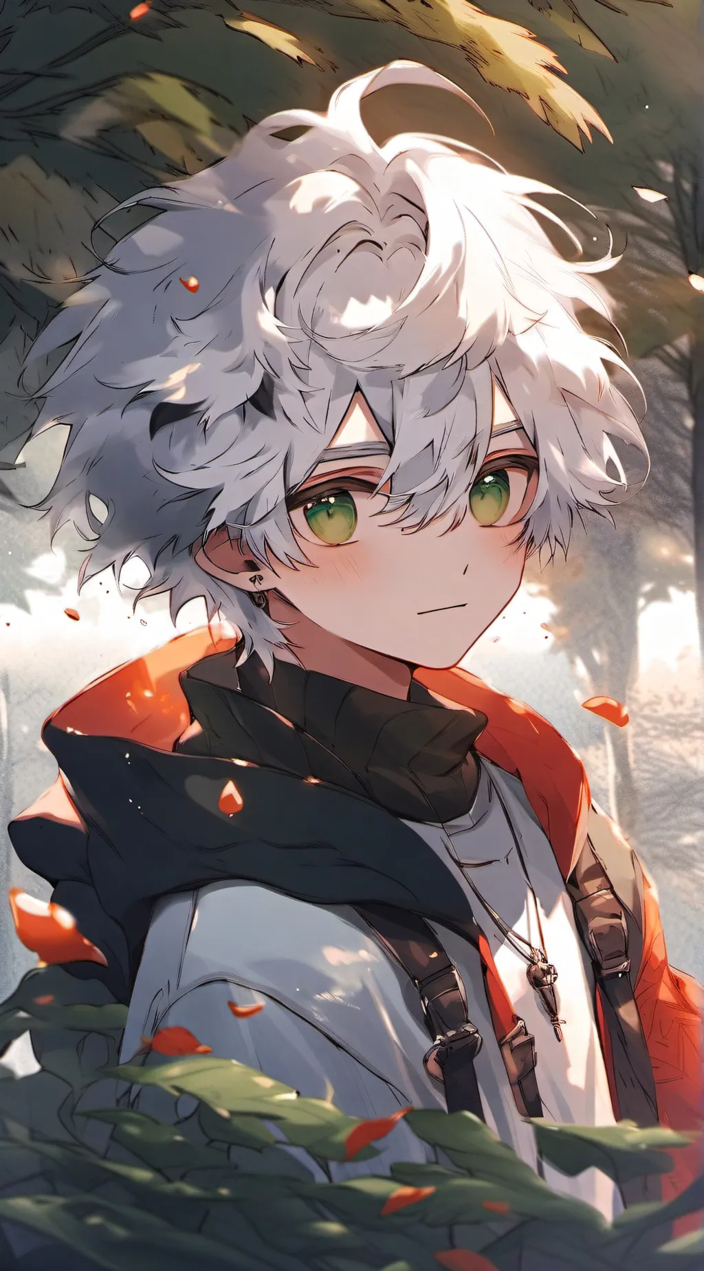 ai character: Snow background