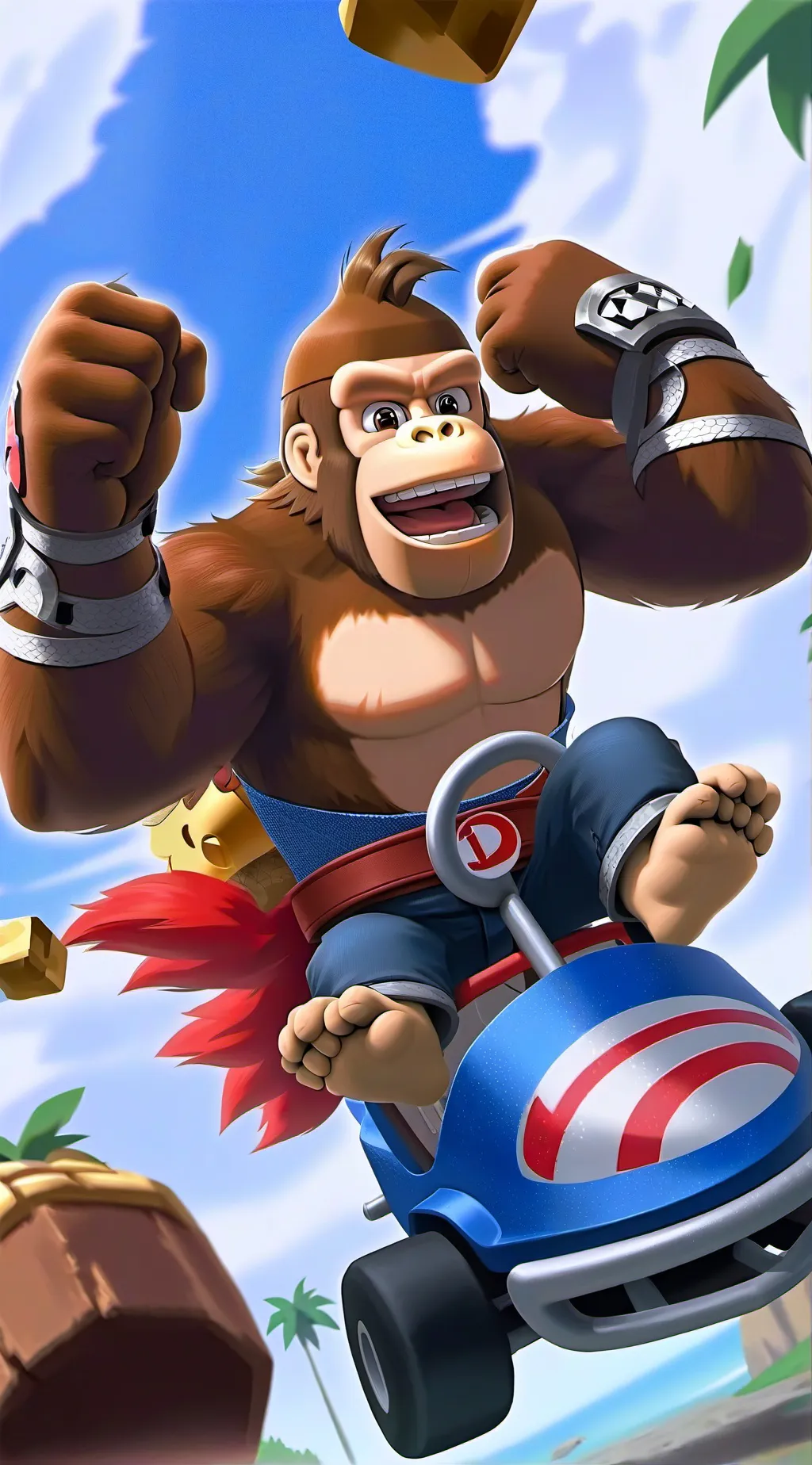 ai character: GET COCONUT MALLED background