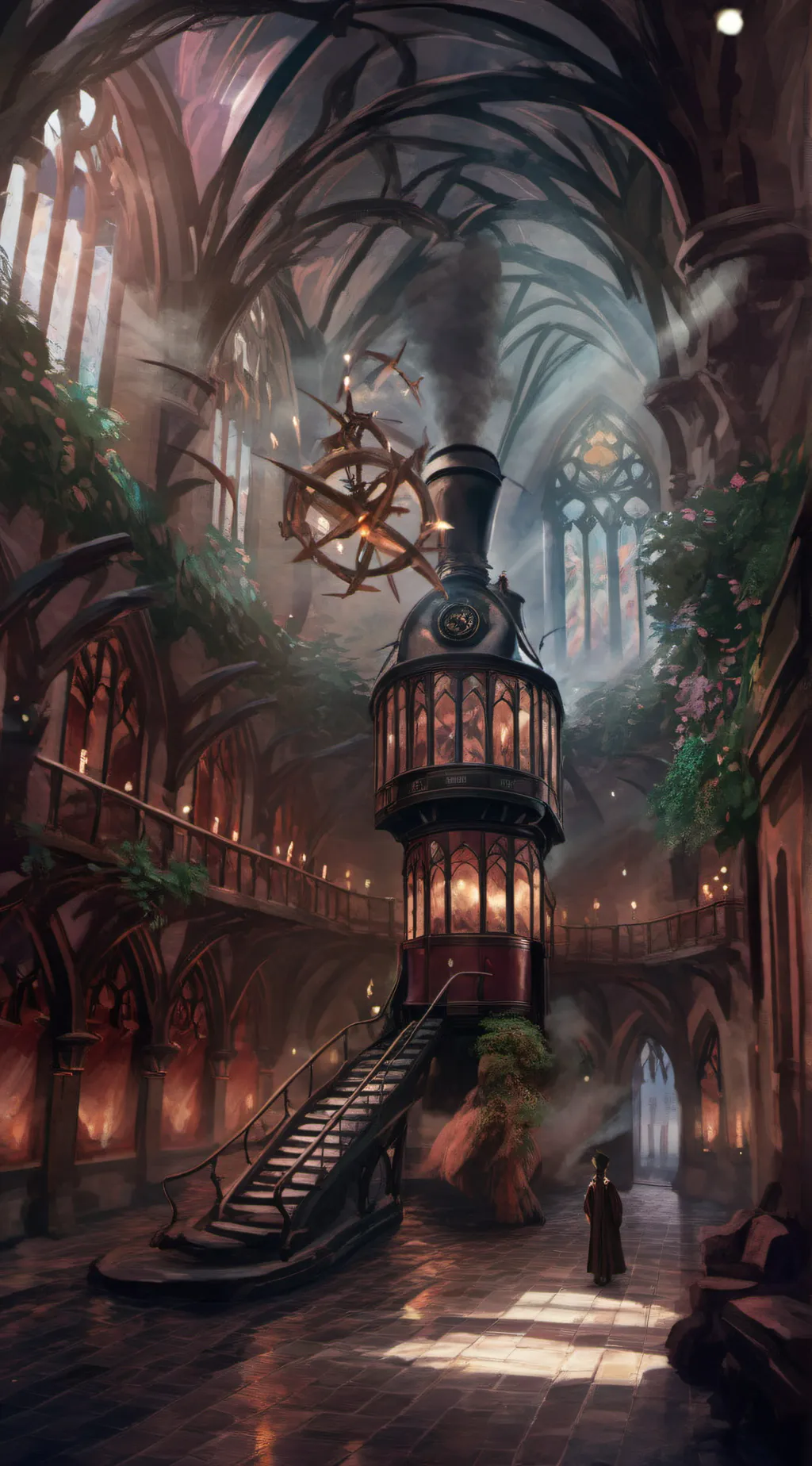 ai character: Hogwarts  background