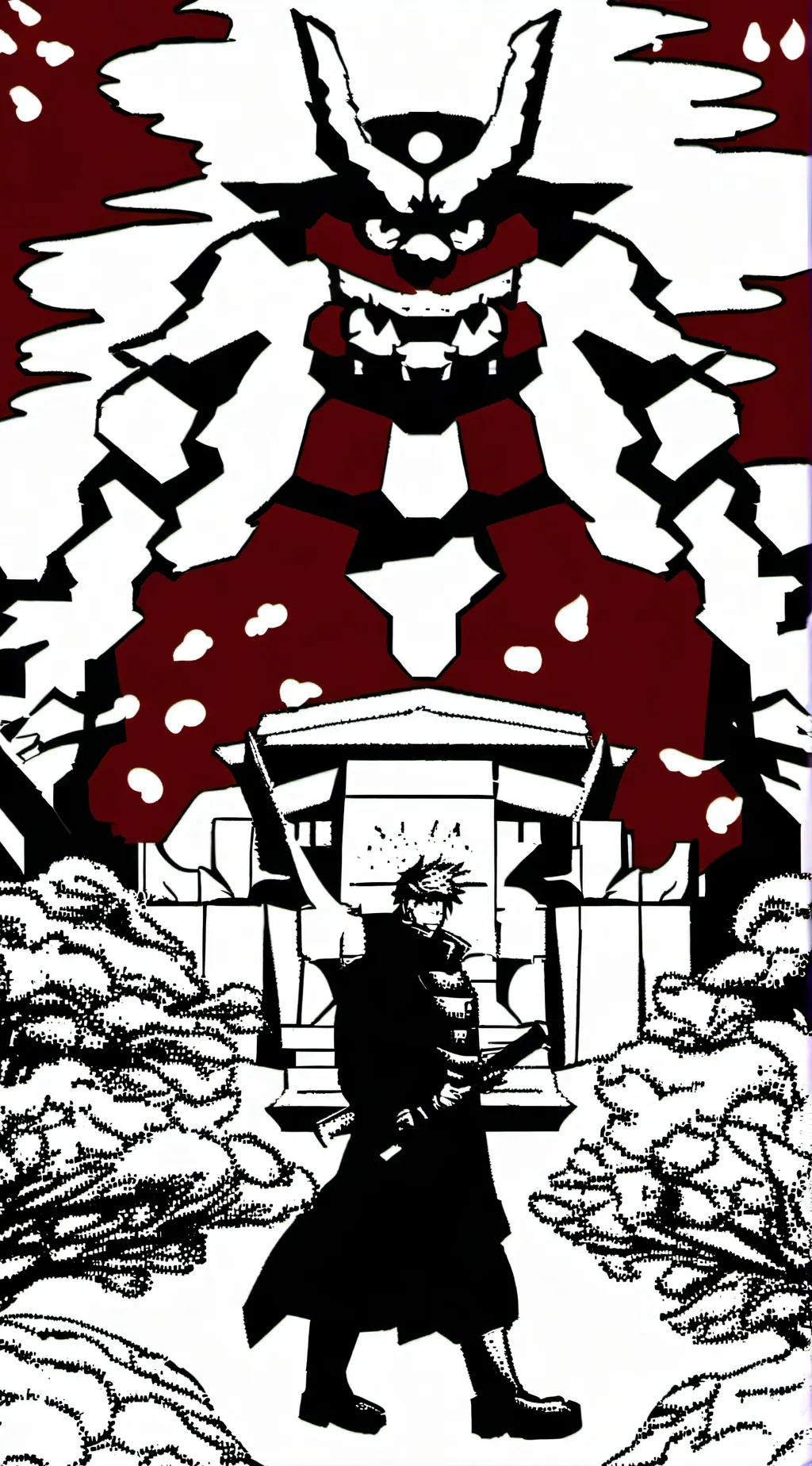 ai character: Godzilla x FPE background