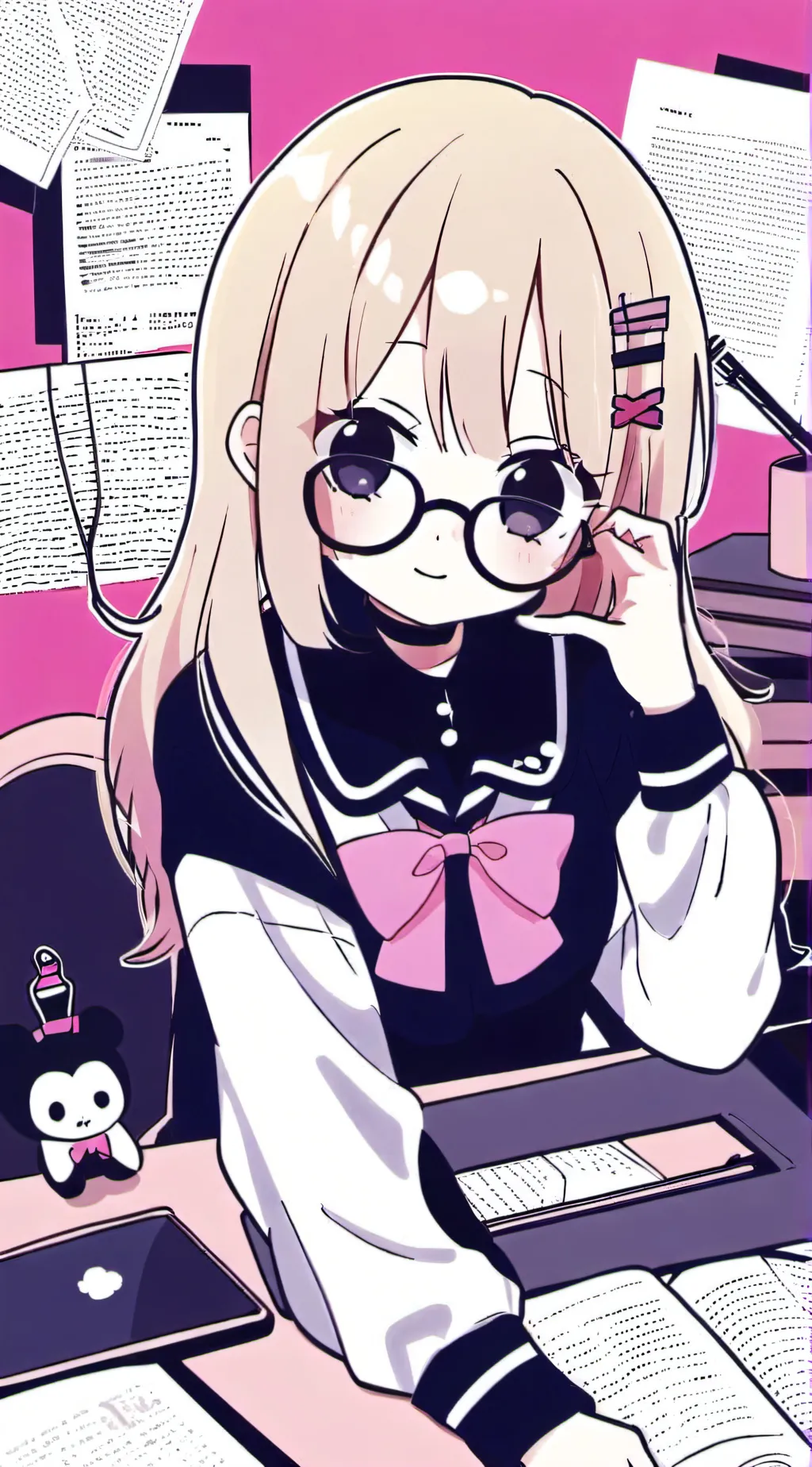 ai character: ルビーかミッキー  background