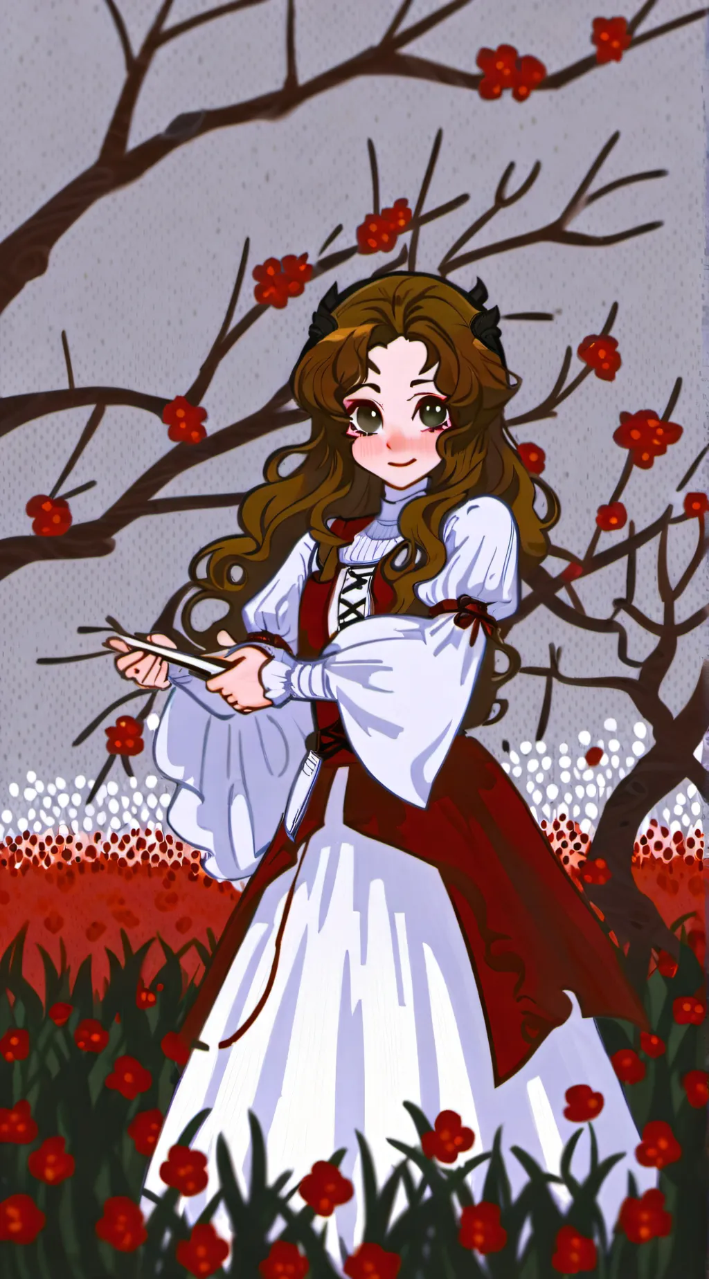 ai character: GIRL SLENDER background