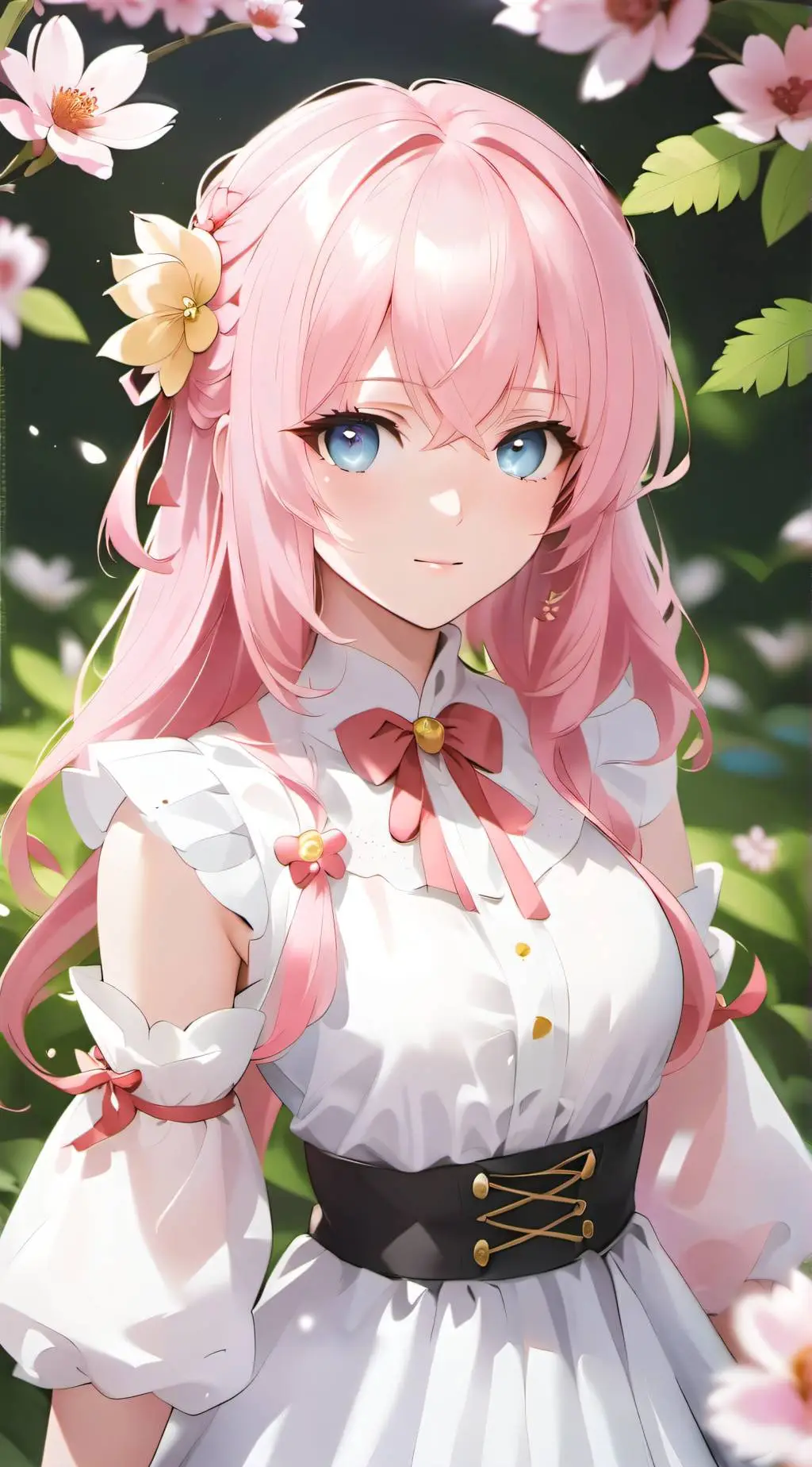 ai character: Flora background