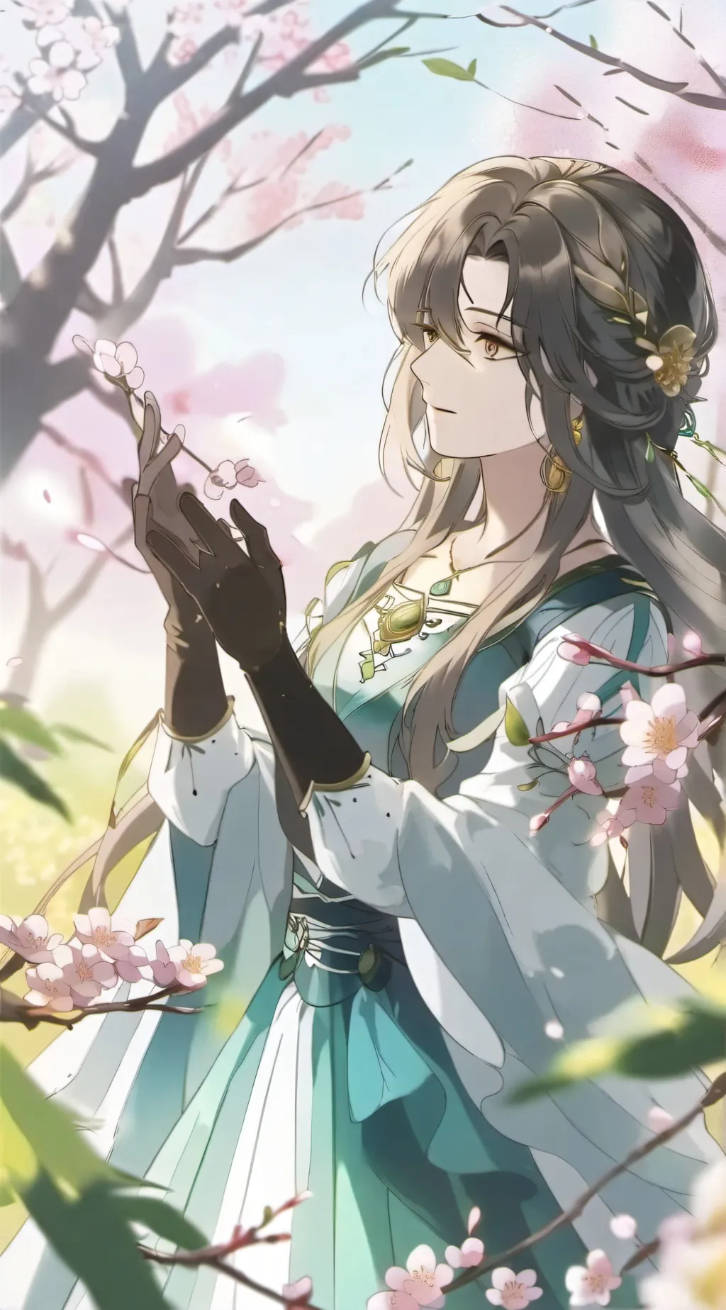 ai character: Rose black background