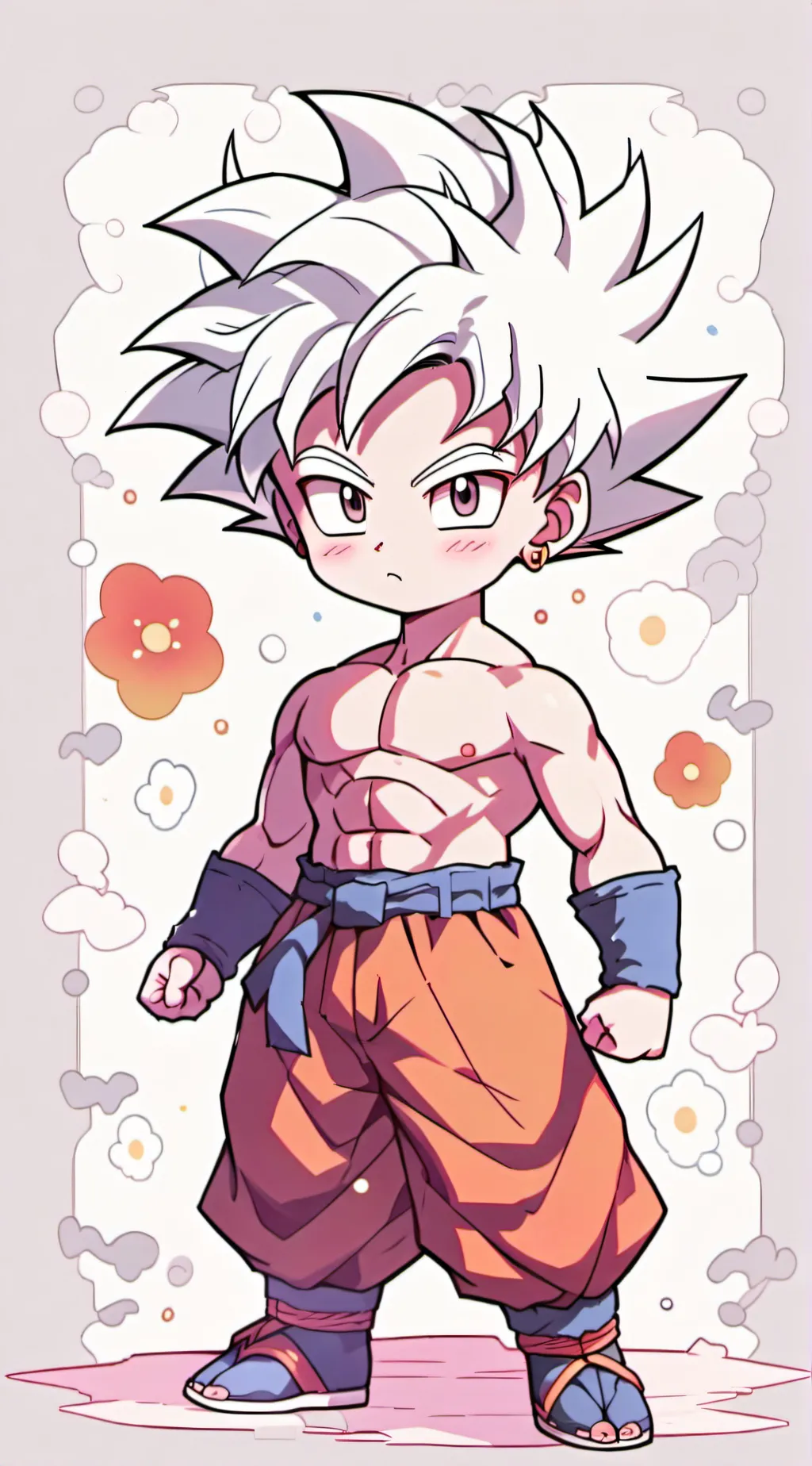 ai character: UI Goku  background