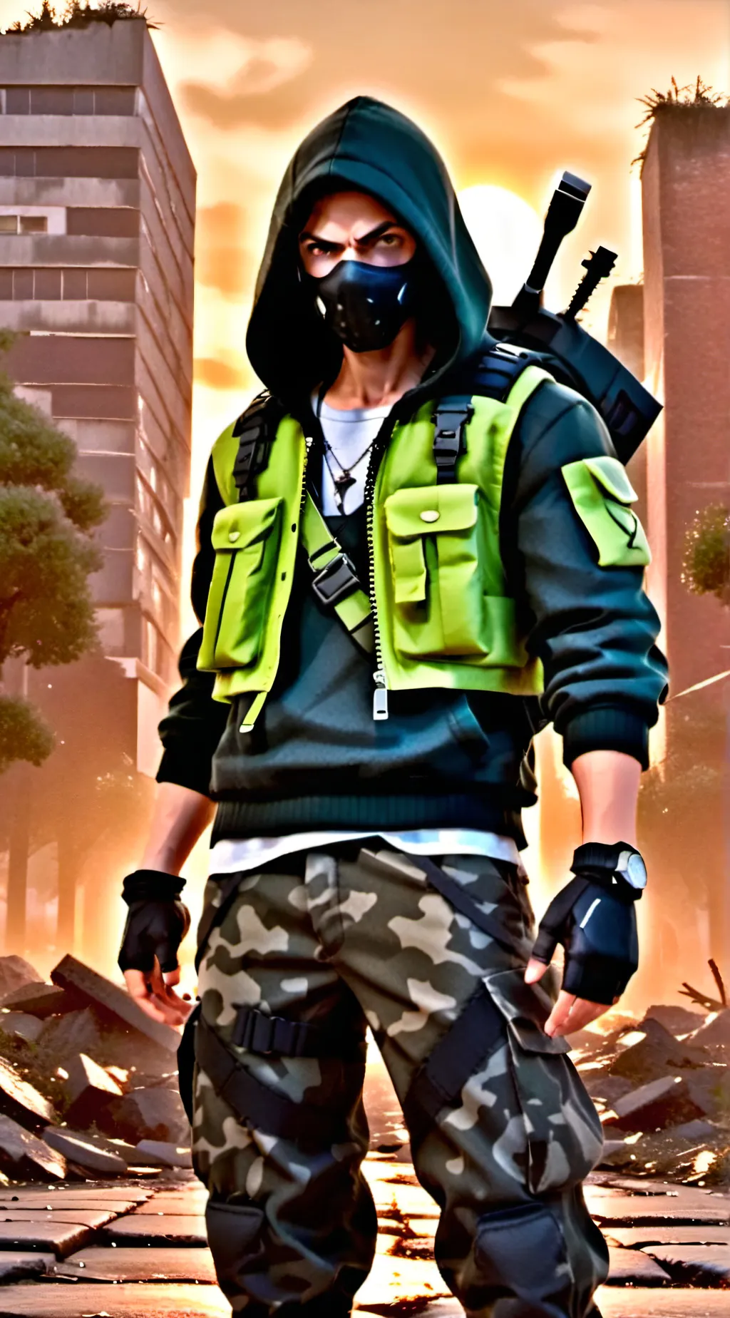 ai character: DYING LIGHT background