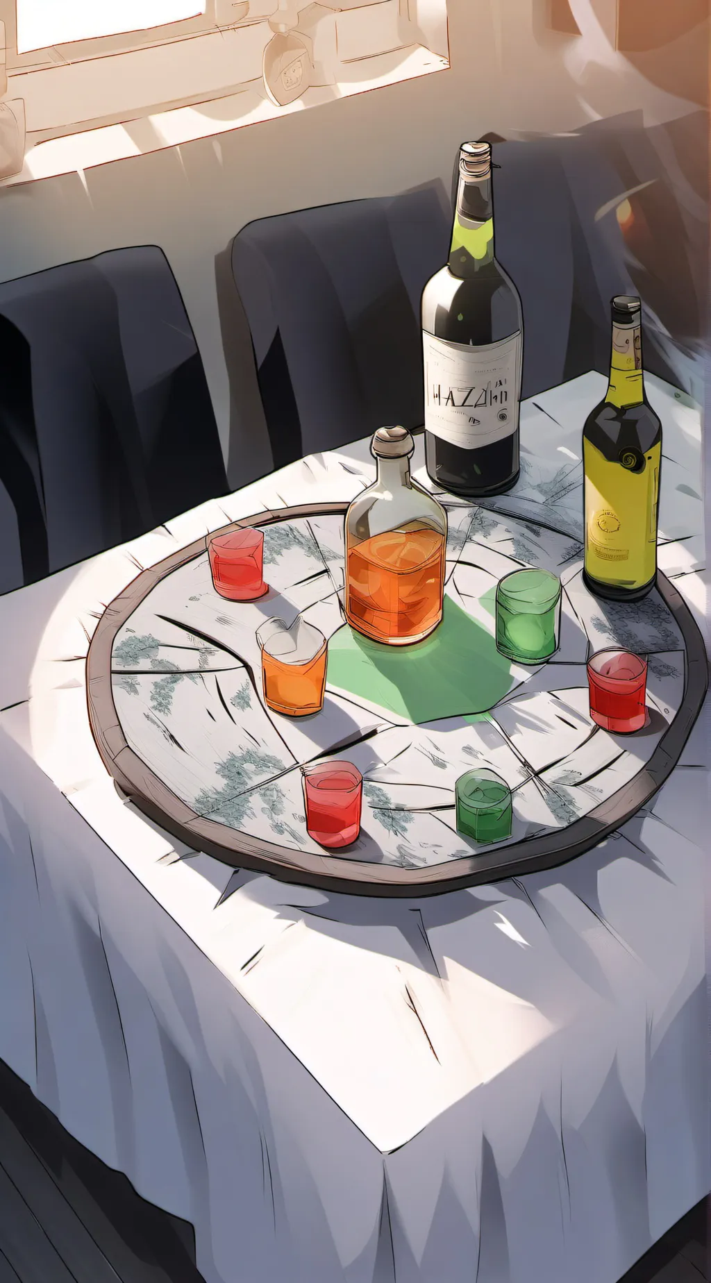 ai character: hh spin the bottle background