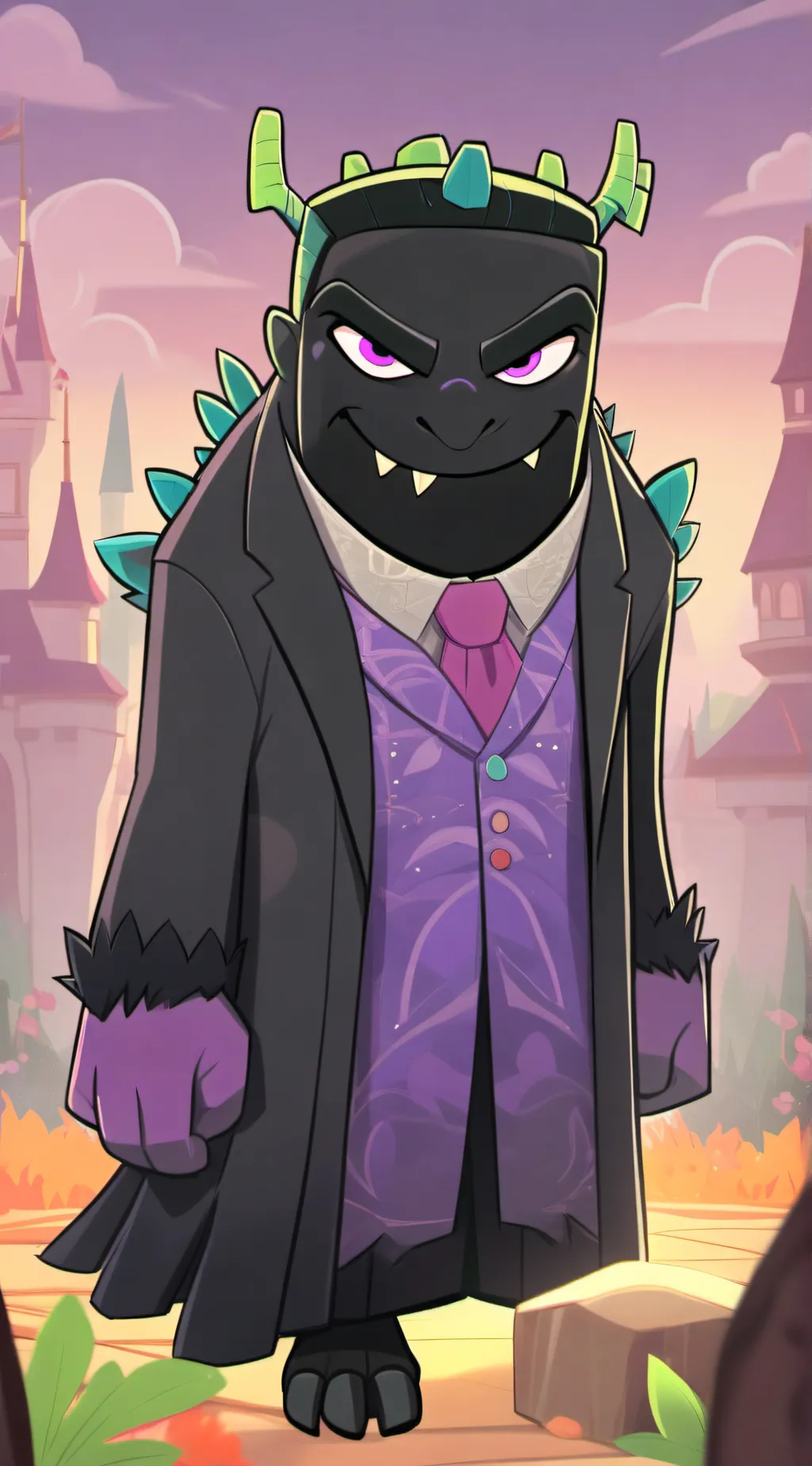 ai character: ender man  background