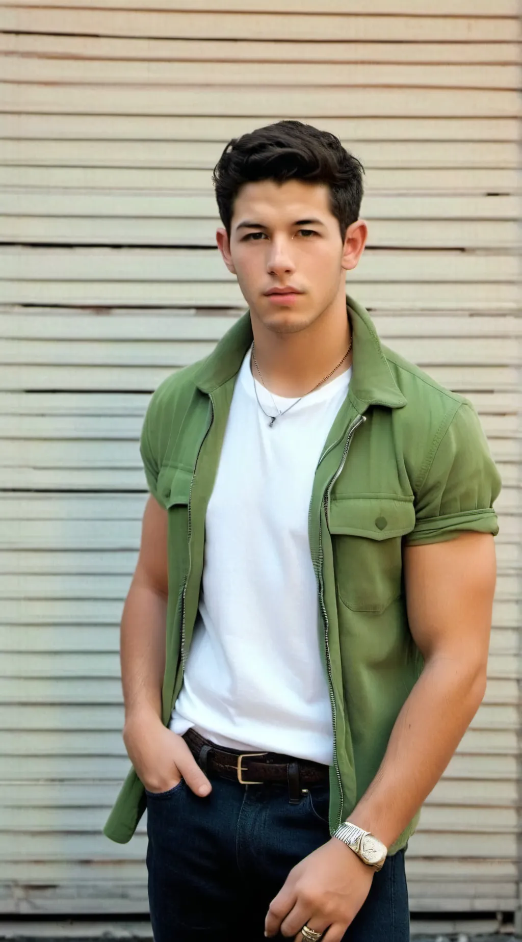 ai character: nick jonas  background