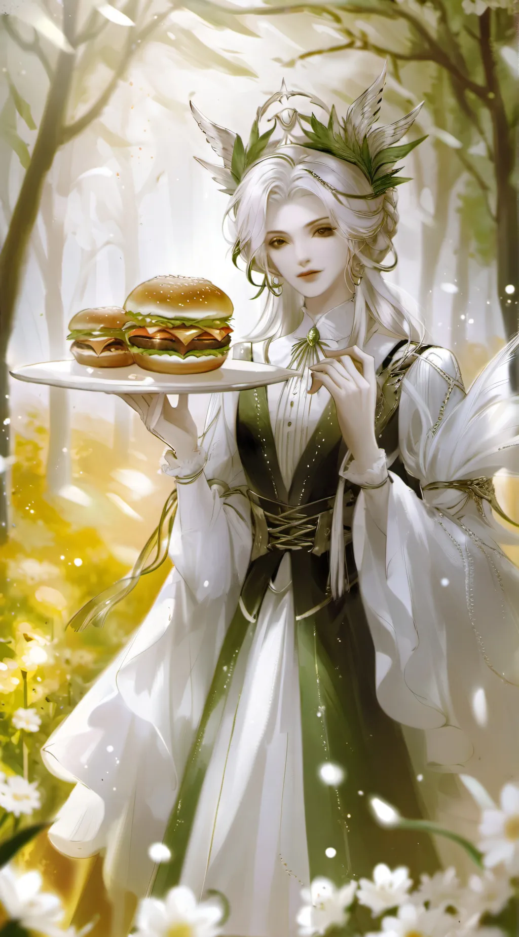 ai character: jjj&McDonald's background