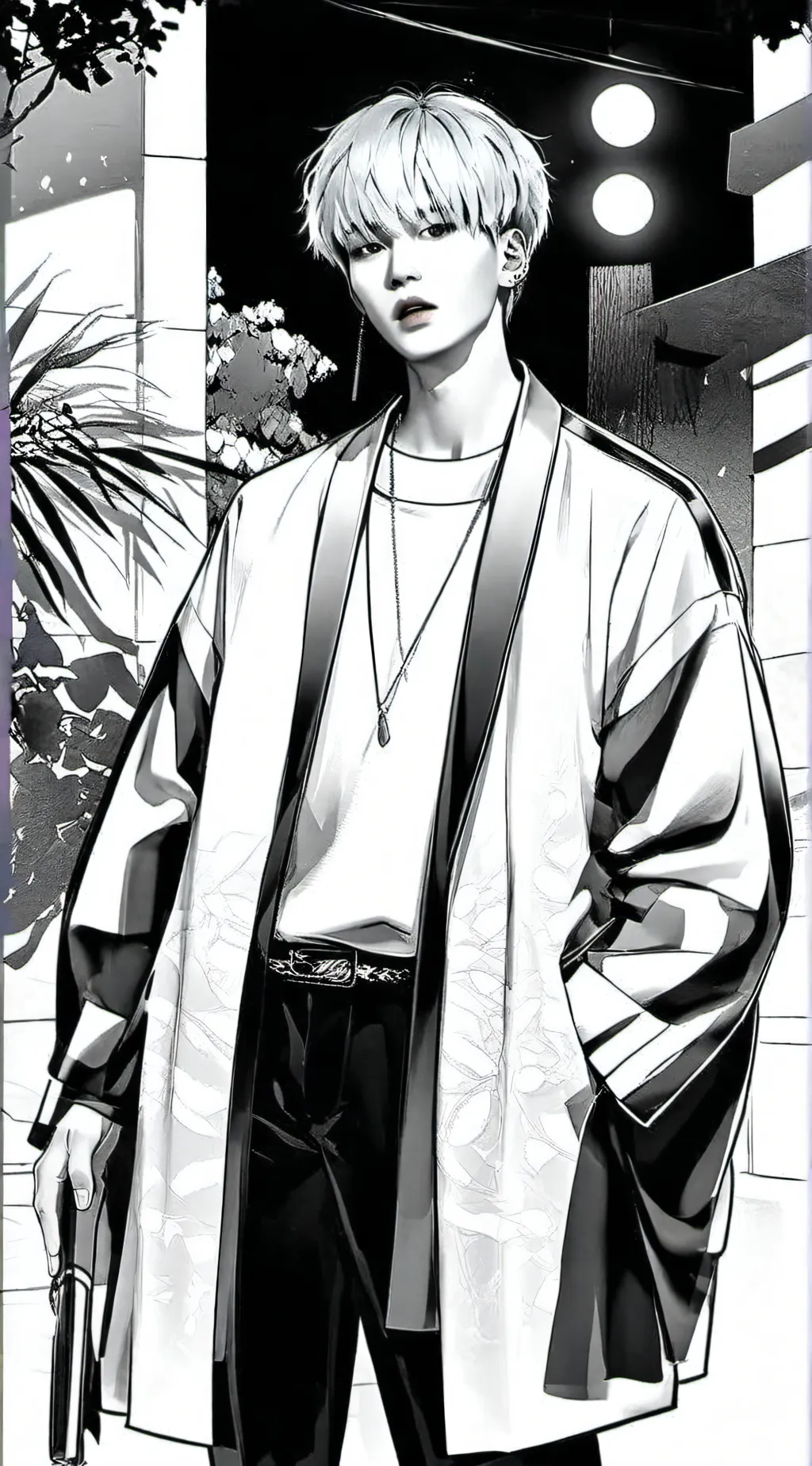 ai character: Min Yoongi  background