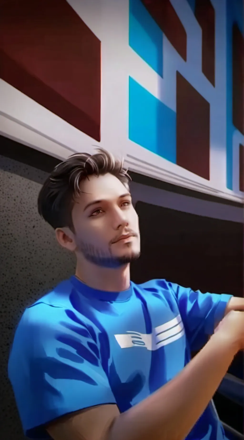 ai character: Brandon  background