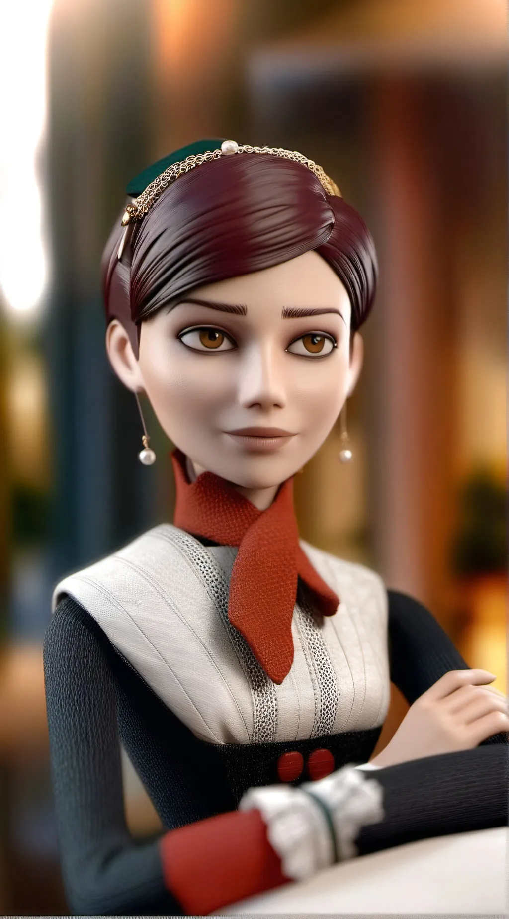 ai character: Nathalie  background