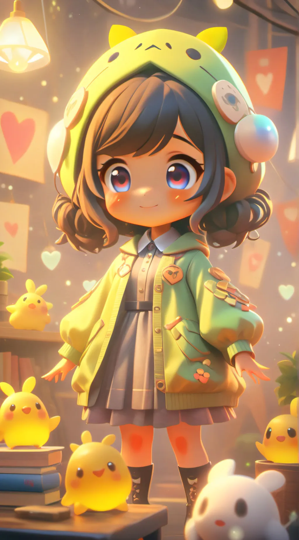 ai character: scp 999 girl background