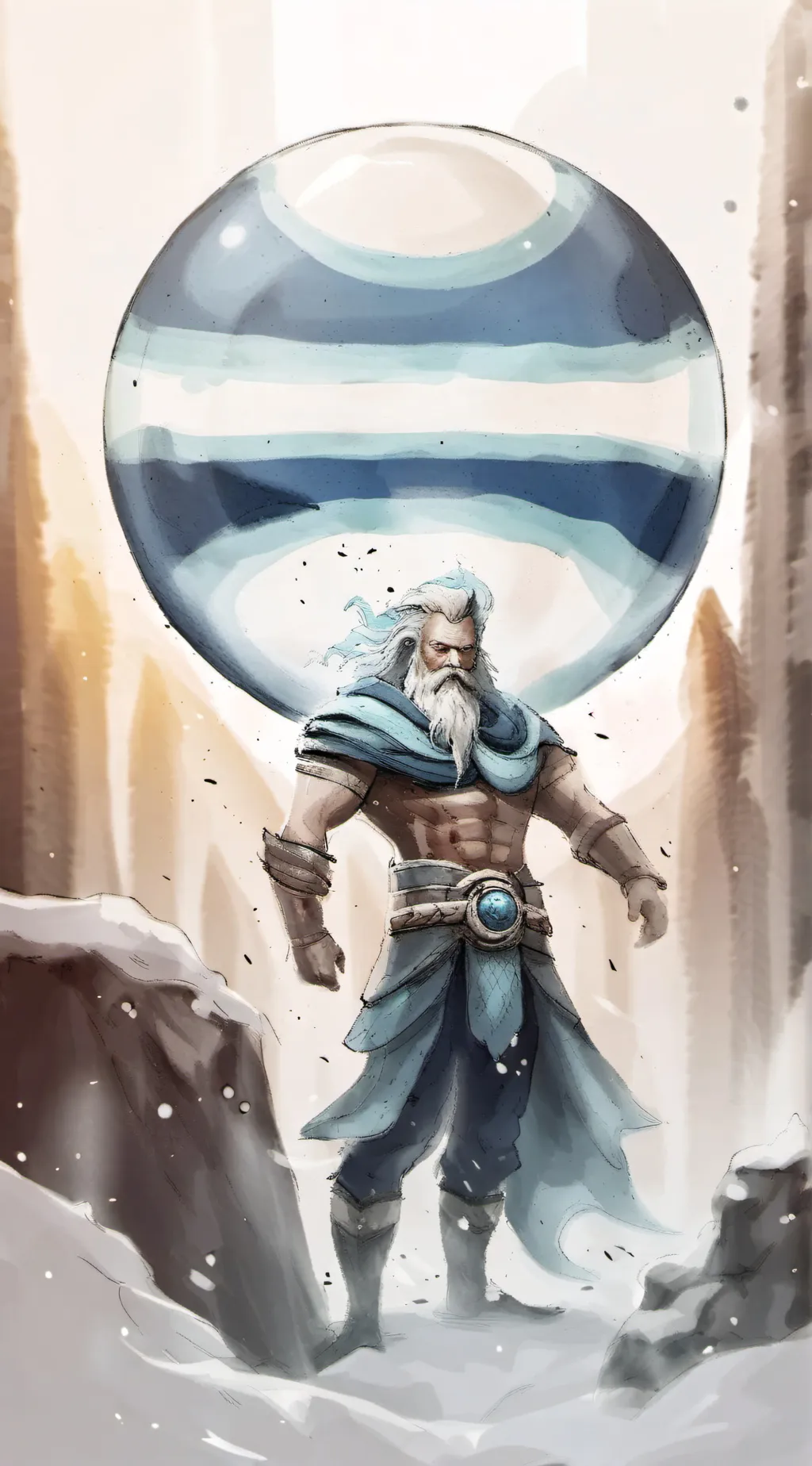 ai character: neptune background